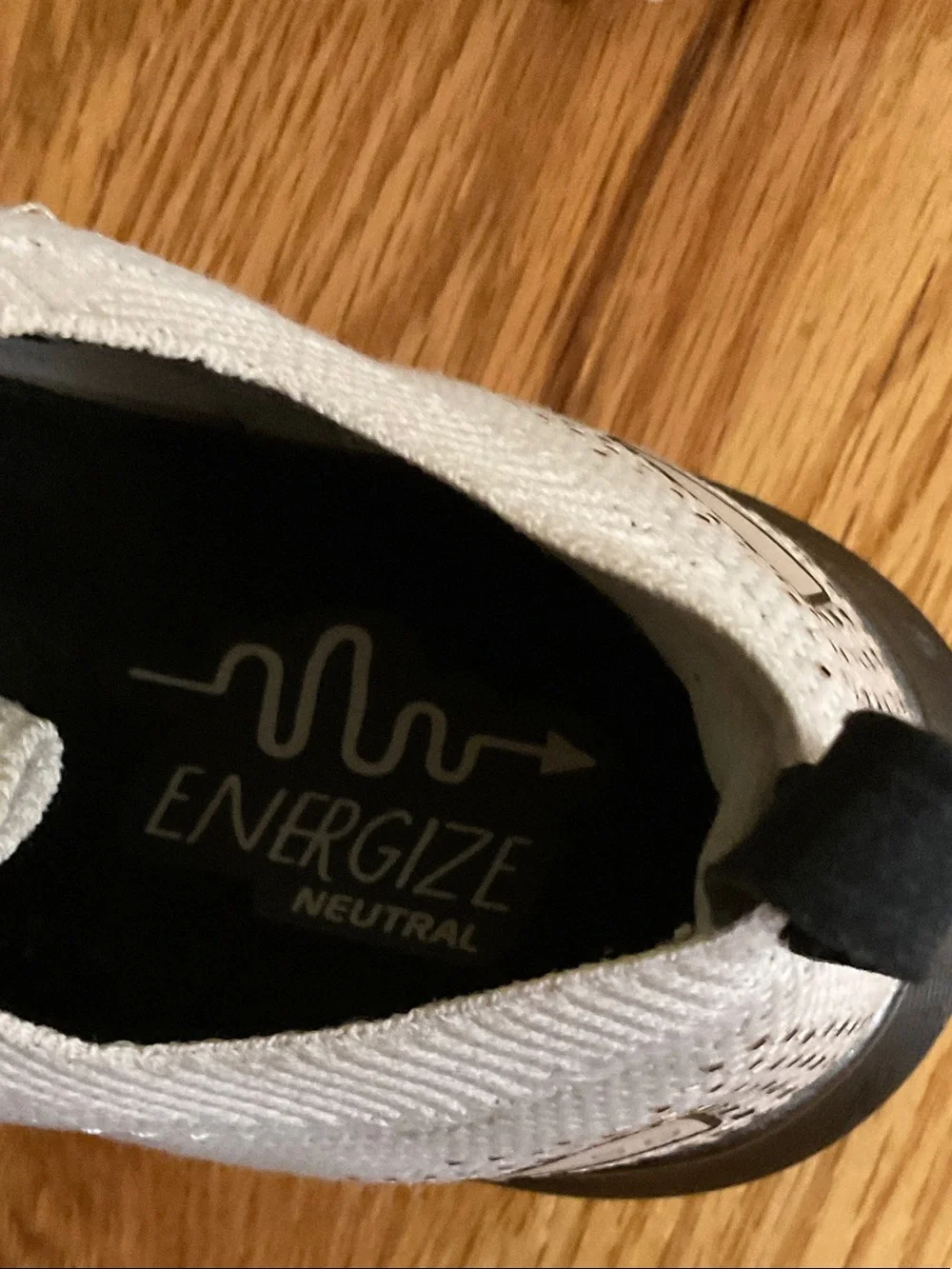 Brooks White and Black Athletic Running Shoes